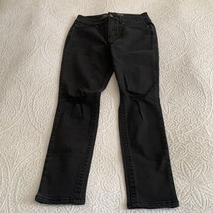 Tommy Lewis high rise skinny jeans black